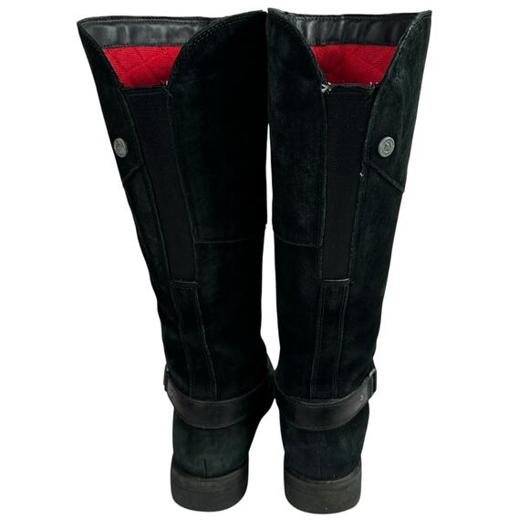 The North Face Bridgeton Tall Riding Boot Black Suede Quilted Lining Wmn Sz 7 - Picture 10 of 16